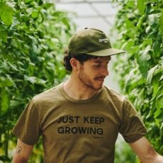Growers & Co. Herre bomuld t-shirt "keep growing"